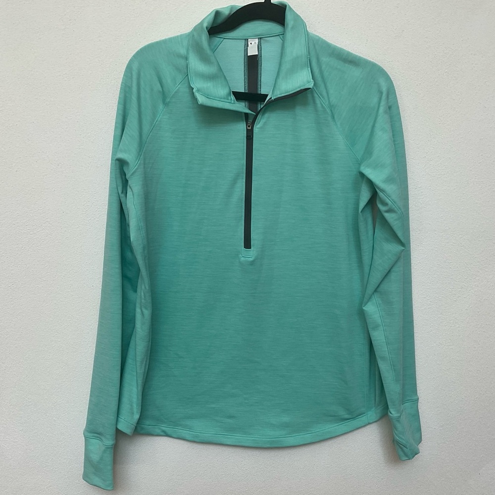 Under Armour Teal, Black Trim Half Zip Workout Jacket Size XL Gym Athletic